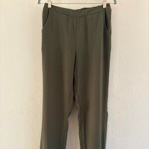 4SI3NNA Olive Green with Zippers Joggers